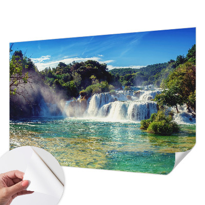 Samoljepljiva fototapeta za spavaću sobu Vodopadni krajolik