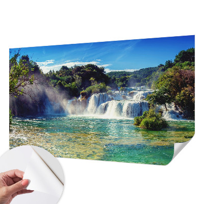 Samoljepljiva fototapeta za spavaću sobu Vodopadni krajolik