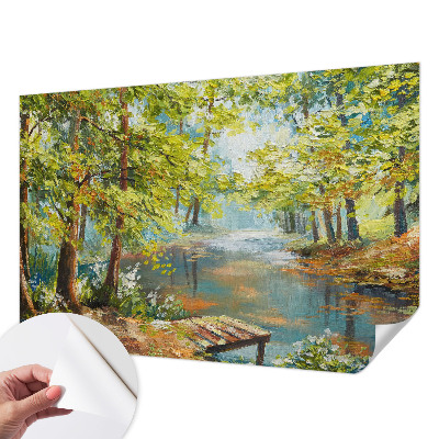 Fototapeta s motivom idiličnog jezera
