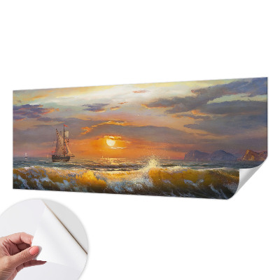 Samoljepljiva fototapeta za dnevni boravak Panorama mora