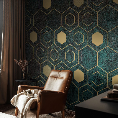 Foto tapeta za dječju sobu Geometrijski šesterokuti
