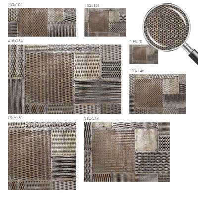 Zidna tapeta Metalni uzorci