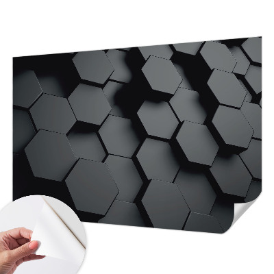Zidna tapeta 3D šesterokuti