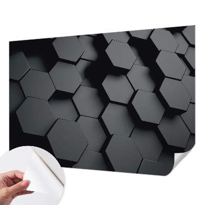 Zidna tapeta 3D šesterokuti
