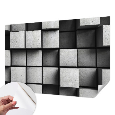 Fototapeta za dječju sobu s motivom geometrijskih kocki