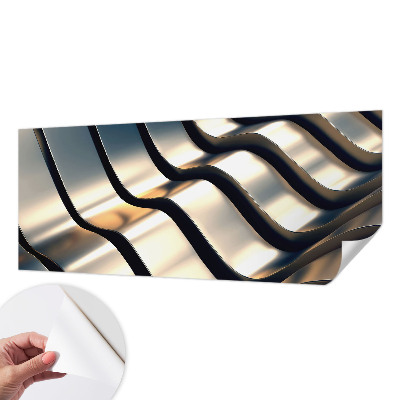 Foto tapeta za dječju sobu Metalni valovi