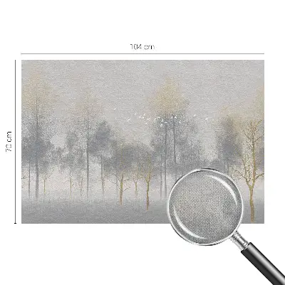 Fototapeta za dječju sobu s motivom šume s umirujućim tonovima