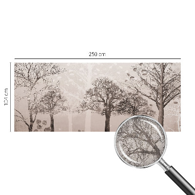 Samoljepljiva fototapeta za spavaću sobu Nježna stabla