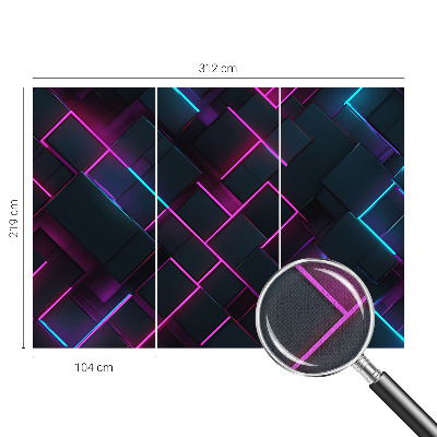 Foto tapet Neonska geometrija