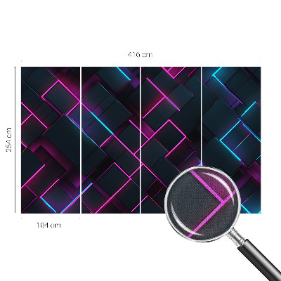 Foto tapet Neonska geometrija