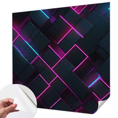 Foto tapet Neonska geometrija