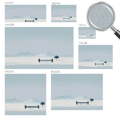 Samoljepljiva fototapeta Minimalistički krajolik