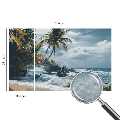 Samoljepljiva fototapeta za spavaću sobu Egzotična plaža