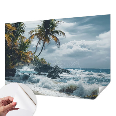 Samoljepljiva fototapeta za spavaću sobu Egzotična plaža