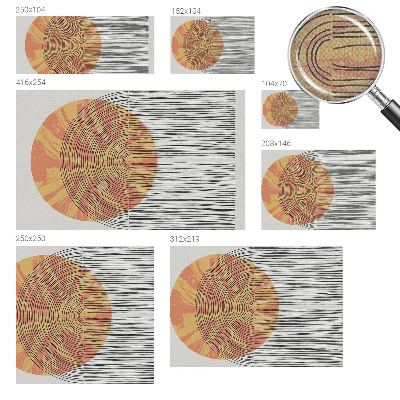 Fototapeta za dječju sobu s motivom kruga s linijama