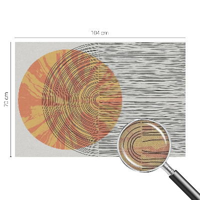 Fototapeta za dječju sobu s motivom kruga s linijama