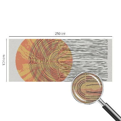 Fototapeta za dječju sobu s motivom kruga s linijama
