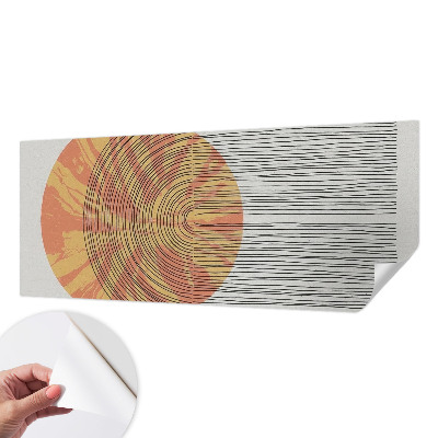 Fototapeta za dječju sobu s motivom kruga s linijama