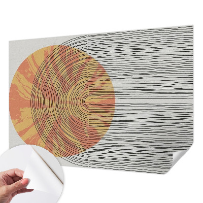 Fototapeta za dječju sobu s motivom kruga s linijama