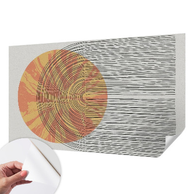 Fototapeta za dječju sobu s motivom kruga s linijama