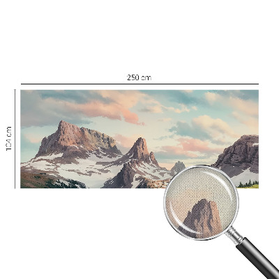 Samoljepljiva fototapeta za dnevni boravak s motívom planinske panorame