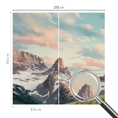 Samoljepljiva fototapeta za dnevni boravak s motívom planinske panorame