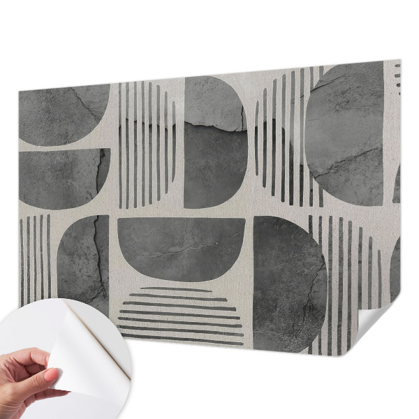 Zidna tapeta s geometrijskim oblicima