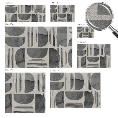 Zidna tapeta s geometrijskim oblicima