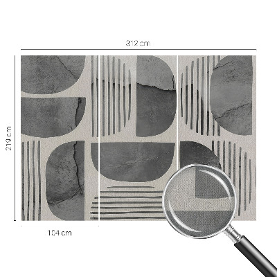 Zidna tapeta s geometrijskim oblicima