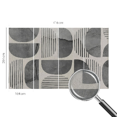 Zidna tapeta s geometrijskim oblicima