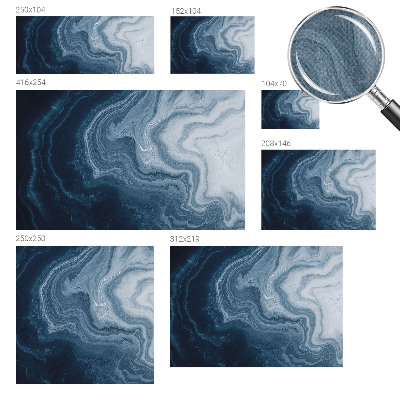 Samoljepljiva foto tapeta Plavi valovi