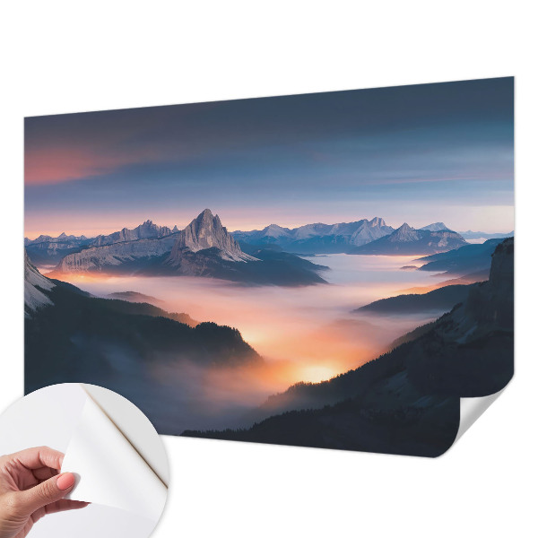 Samoljepljiva fototapeta za spavaću sobu s motivom izlazećeg sunca
