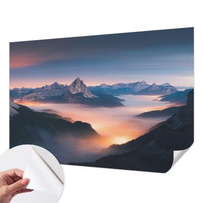 Samoljepljiva fototapeta za spavaću sobu s motivom izlazećeg sunca