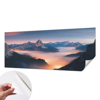 Samoljepljiva fototapeta za spavaću sobu s motivom izlazećeg sunca