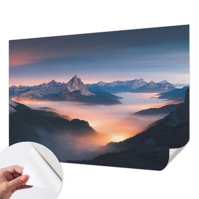 Samoljepljiva fototapeta za spavaću sobu s motivom izlazećeg sunca