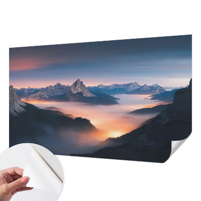 Samoljepljiva fototapeta za spavaću sobu s motivom izlazećeg sunca