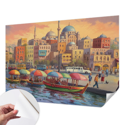 Foto tapeta za dječju sobu s motivom urbane obale