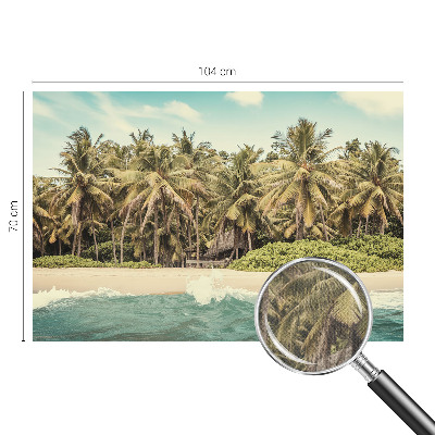 Samoljepljiva fototapeta za spavaću sobu s motivom tropske plaže
