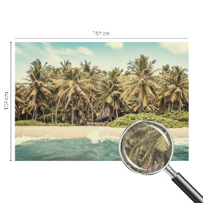Samoljepljiva fototapeta za spavaću sobu s motivom tropske plaže