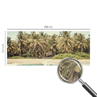 Samoljepljiva fototapeta za spavaću sobu s motivom tropske plaže