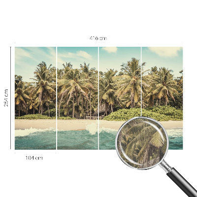 Samoljepljiva fototapeta za spavaću sobu s motivom tropske plaže