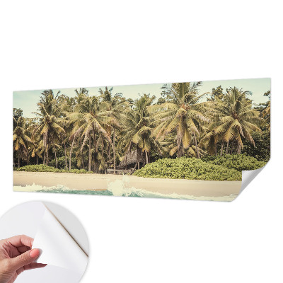 Samoljepljiva fototapeta za spavaću sobu s motivom tropske plaže