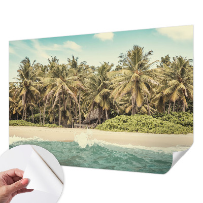 Samoljepljiva fototapeta za spavaću sobu s motivom tropske plaže