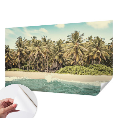 Samoljepljiva fototapeta za spavaću sobu s motivom tropske plaže