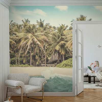 Samoljepljiva fototapeta za spavaću sobu s motivom tropske plaže