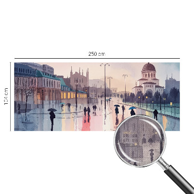 Samoljepljiva foto tapeta s motivom kišne šetnje
