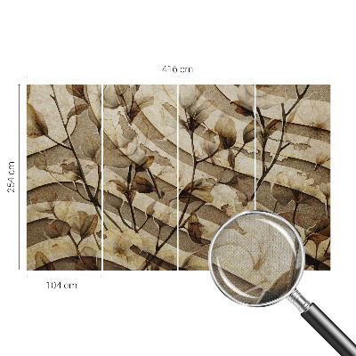 Foto tapeta za dječju sobu Klasična flora