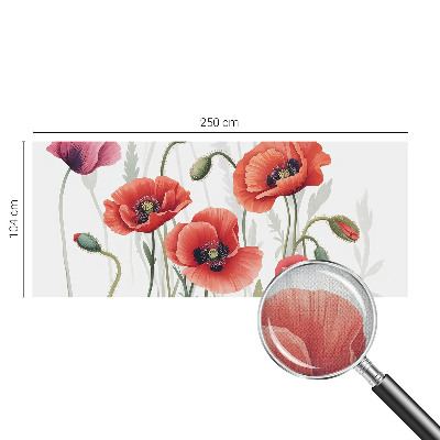 Samoljepljiva fototapeta Crveni makovi