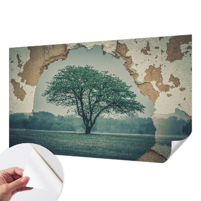Dječja fototapeta s motivom usamljenog drveta