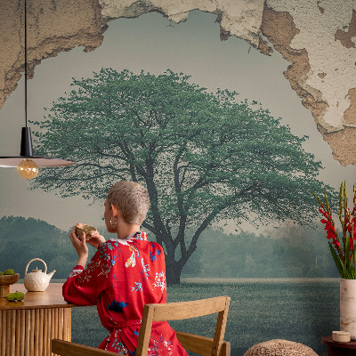 Dječja fototapeta s motivom usamljenog drveta
